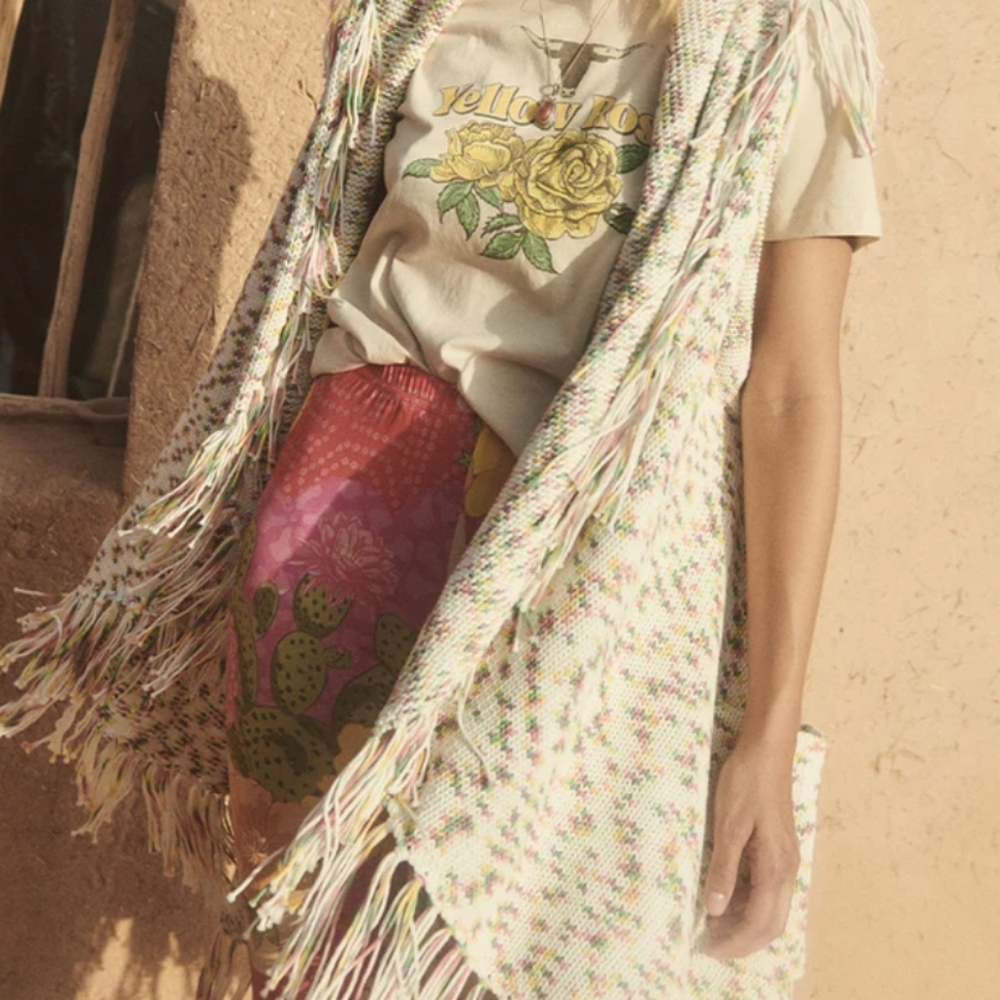 NWT Spell Watercolor Poncho Size S/M